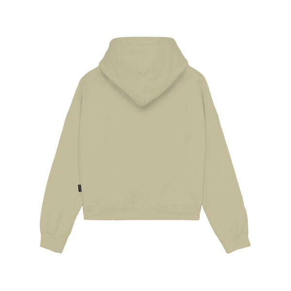 Propaganda Logo Embrodery Woman Crop Top Hoodie – Gravel Promozione