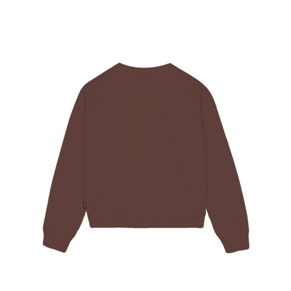 Propaganda Logo Embrodery Woman Crewneck – Mink Soddisfazione Garantita
