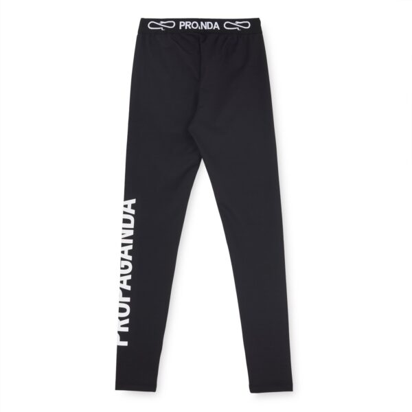 Propaganda Logo Woman Leggings – Black Consegna Veloce