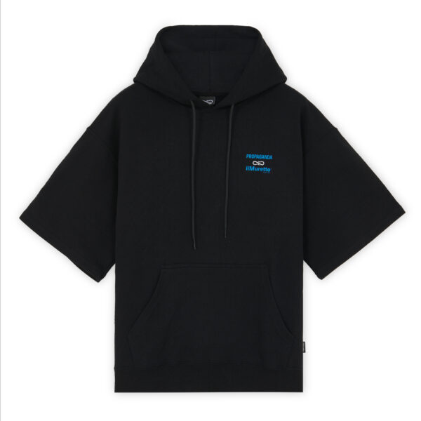 Propaganda Propaganda x ilMuretto Hoodie Short Sleeve – Black Italy
