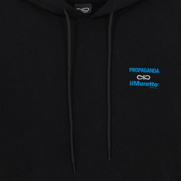 Propaganda Propaganda x ilMuretto Hoodie Short Sleeve – Black Italy