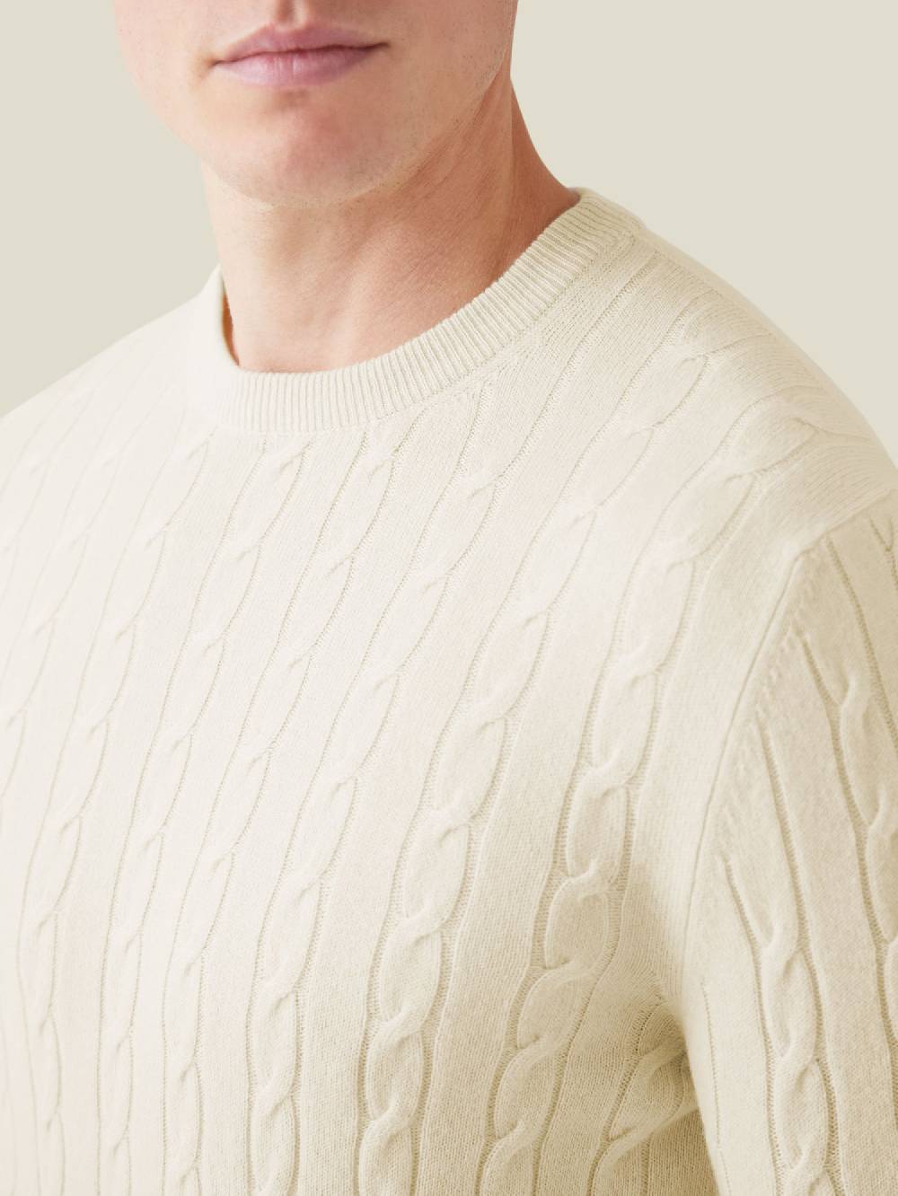 Luca Faloni Maglia a treccecashmere a 2 fili Nuova
