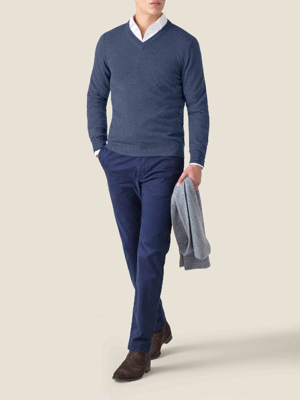 Luca Faloni V Neck2-Ply Cashmere Acquista Ora