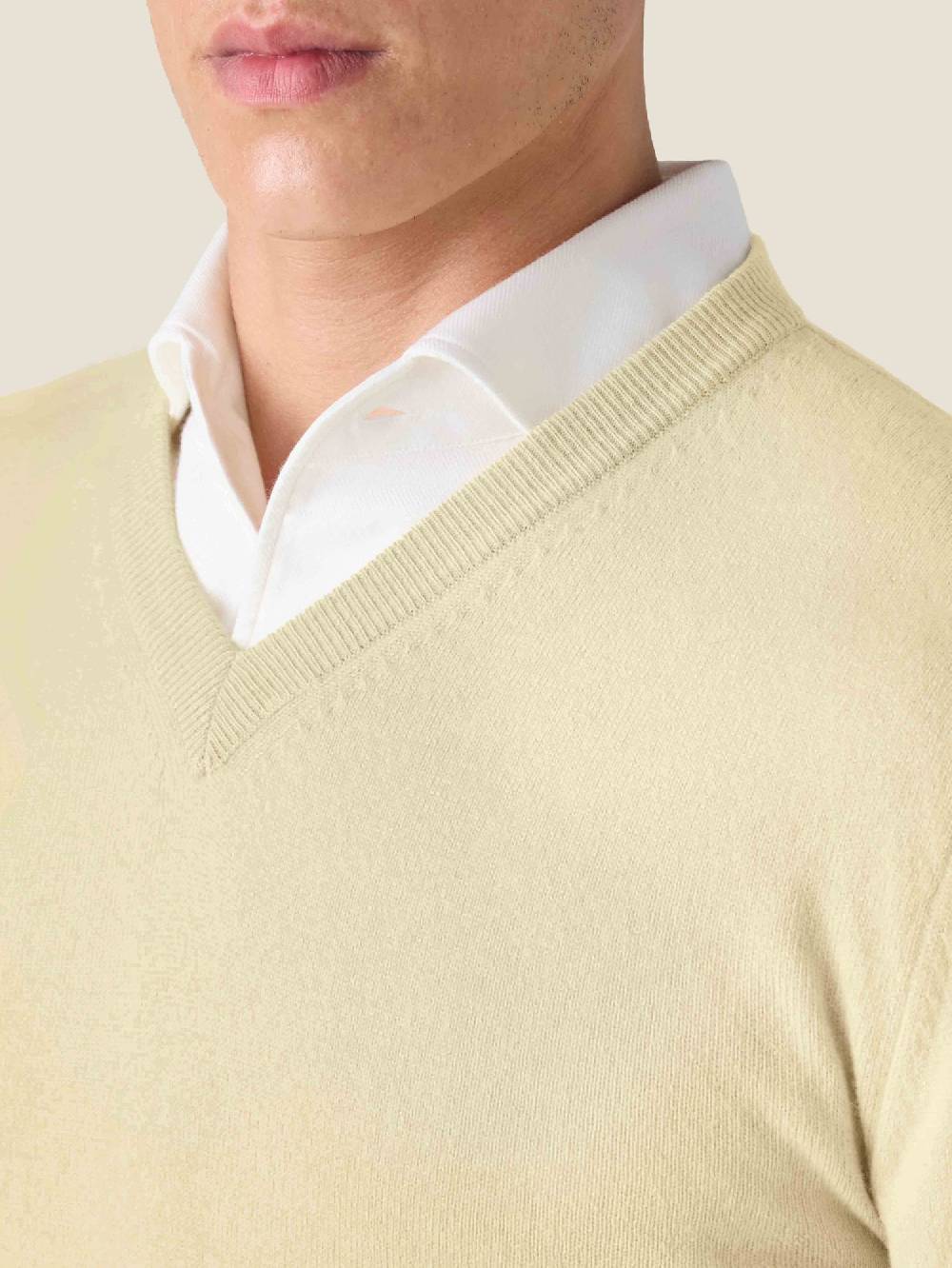 Luca Faloni V Neck2-Ply Cashmere Consegna Veloce