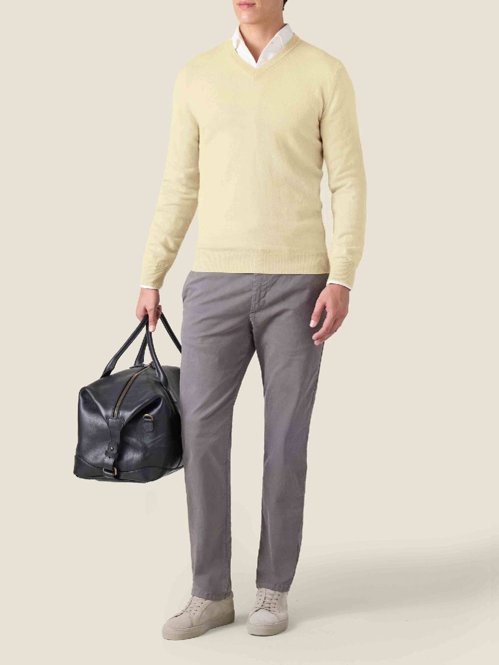 Luca Faloni V Neck2-Ply Cashmere Consegna Veloce