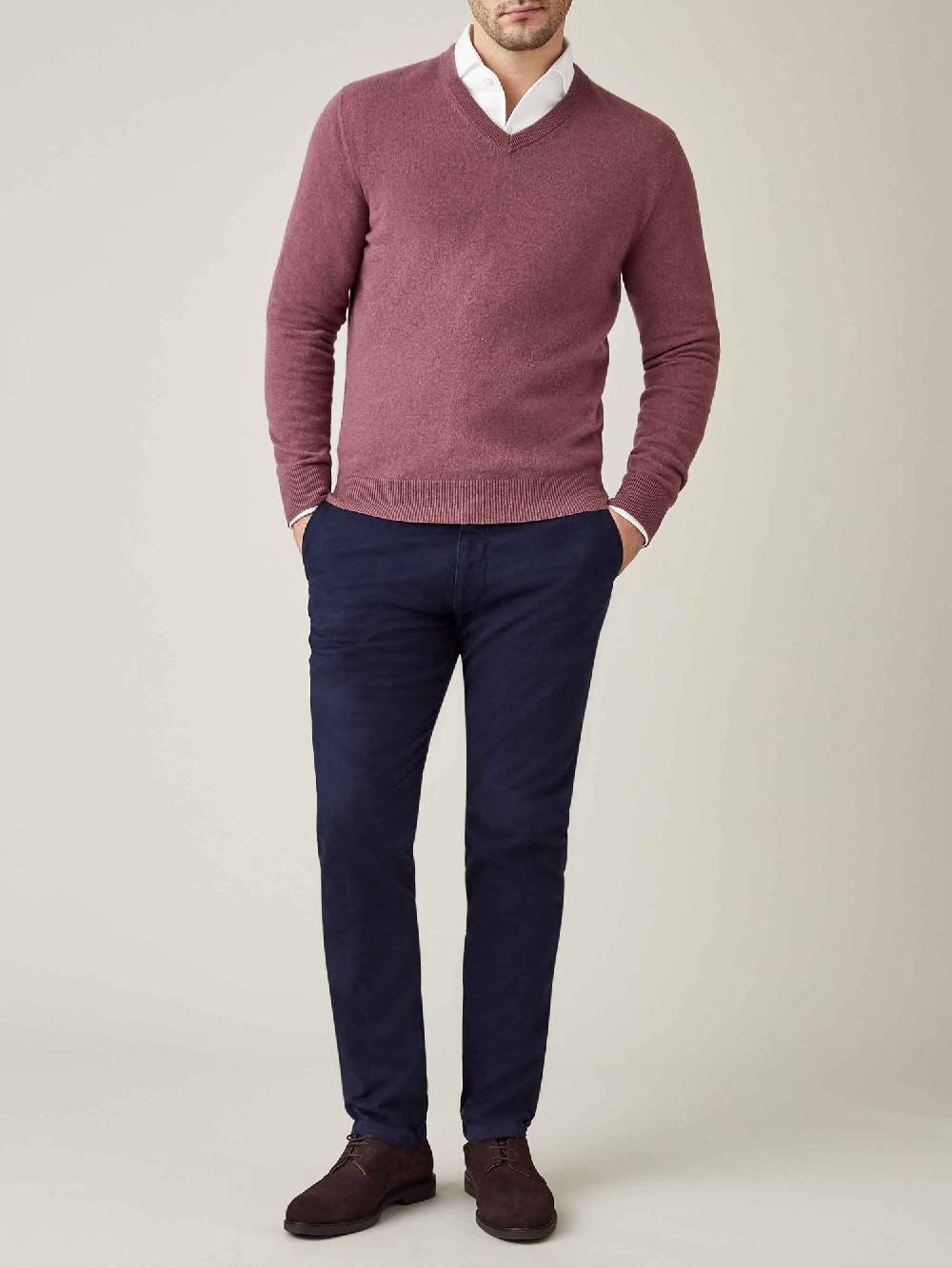 Luca Faloni Scollo a Vcashmere a 2 fili Fino Al -60%