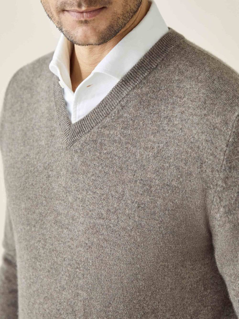 Luca Faloni Scollo a Vcashmere a 2 fili Prezzo Ridotto