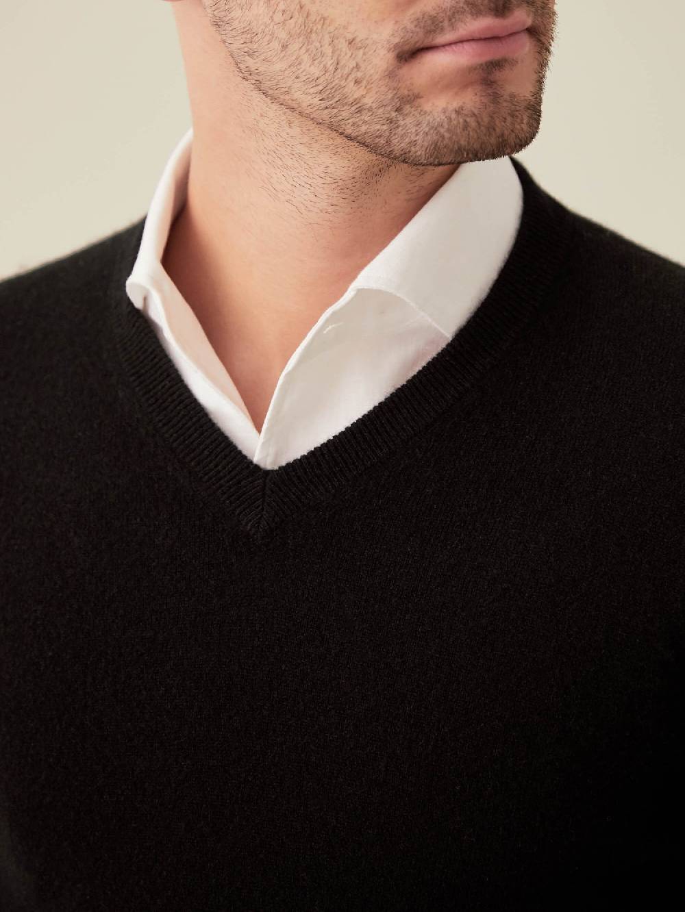 Luca Faloni Scollo a Vcashmere a 2 fili Presa