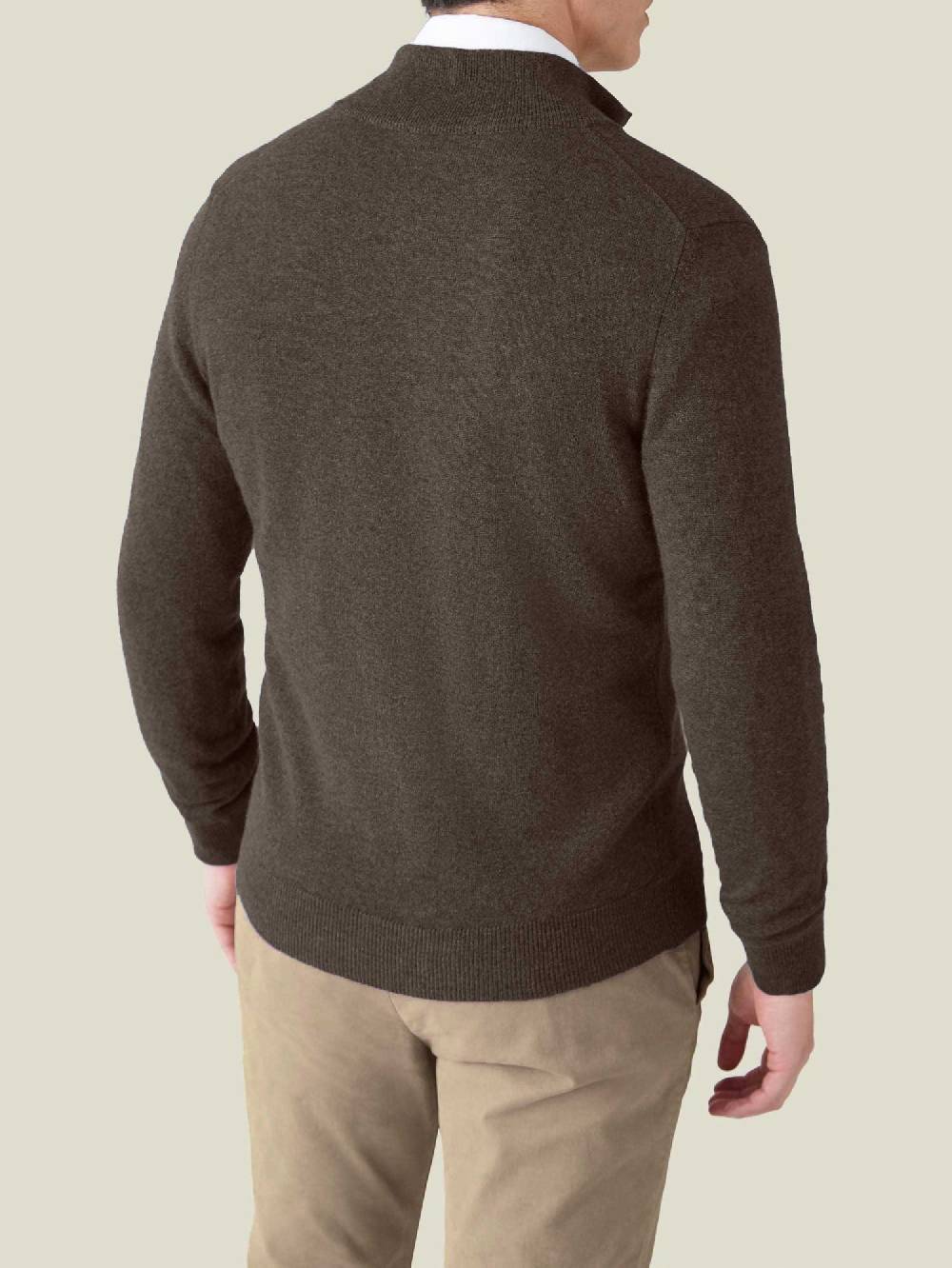 Luca Faloni Zip Cardigan2-Ply Cashmere Saldi Di Fabbrica