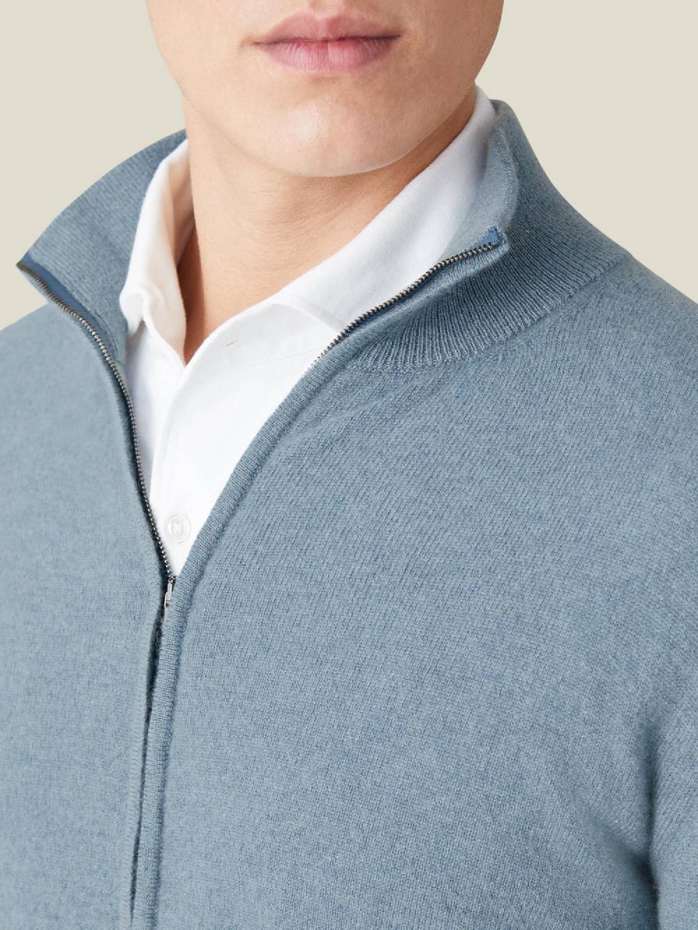 Luca Faloni Zip Cardigancashmere a 2 fili Vendite Flash