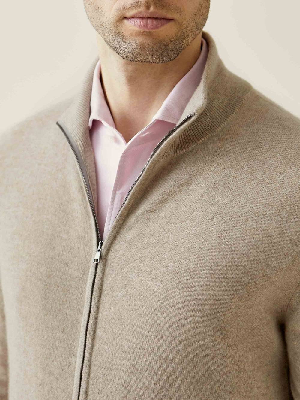 Luca Faloni Zip Cardigancashmere a 2 fili Negozio