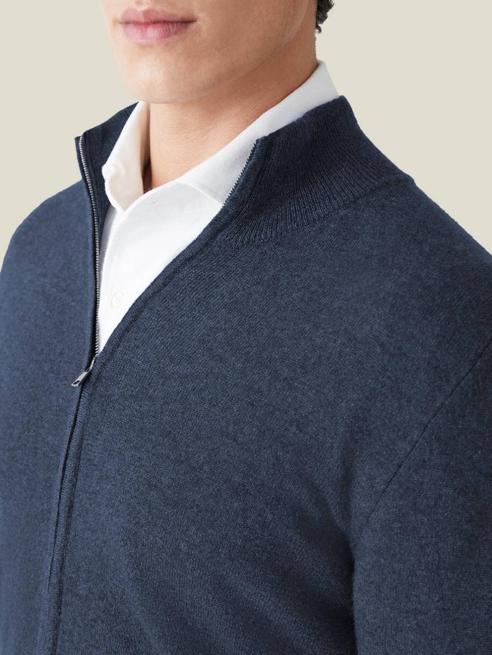 Luca Faloni Zip Cardigancashmere a 2 fili In Saldo