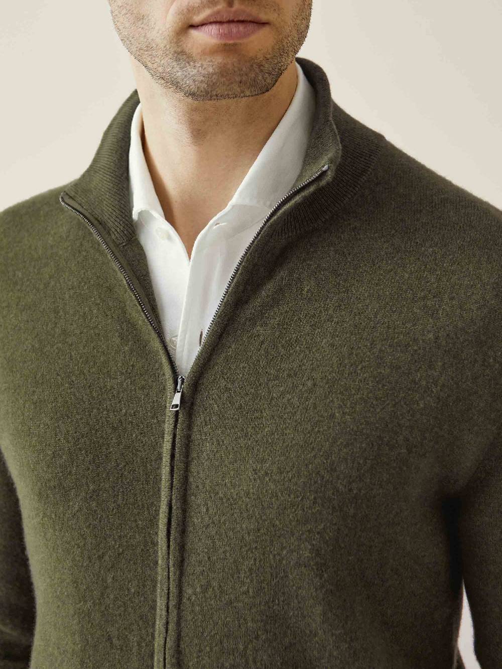 Luca Faloni Zip Cardigancashmere a 2 fili 2025