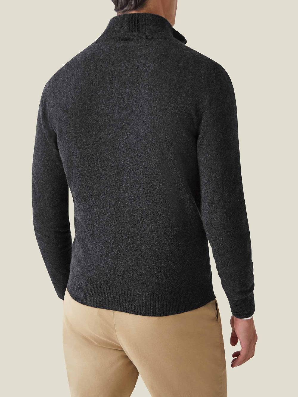 Luca Faloni Zip Cardigancashmere a 2 fili Italy