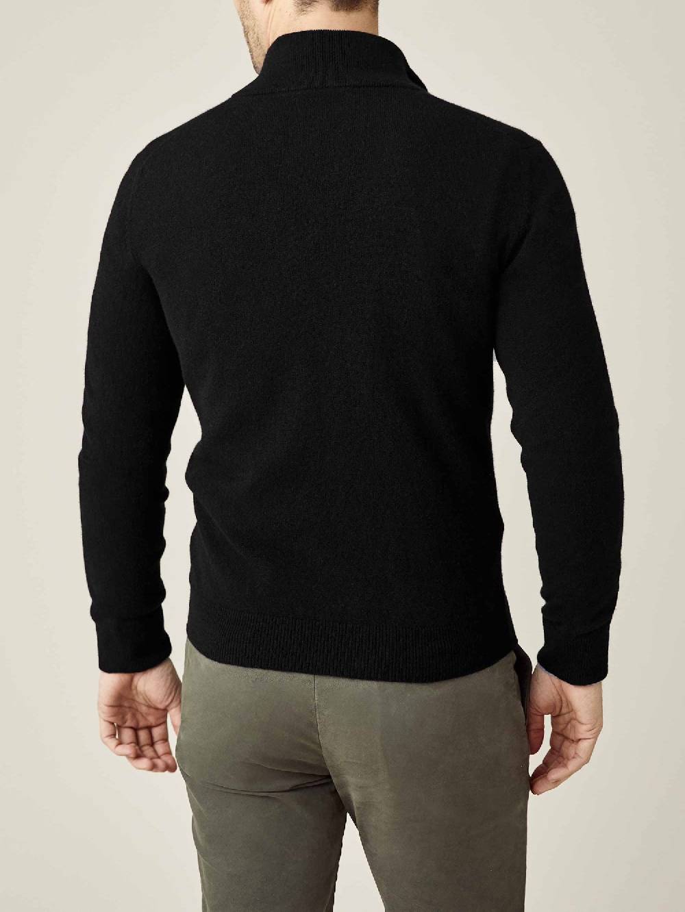 Luca Faloni Zip Cardigancashmere a 2 fili Italia