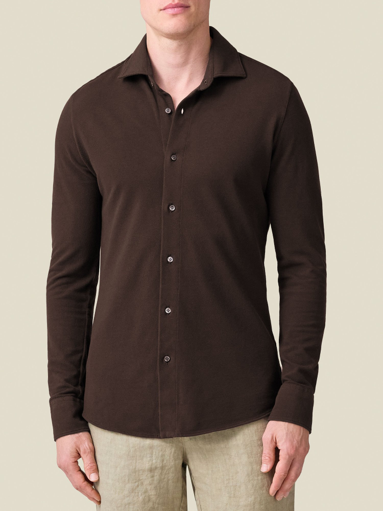 Luca Faloni Camicia SienaCotone Piqué 2025