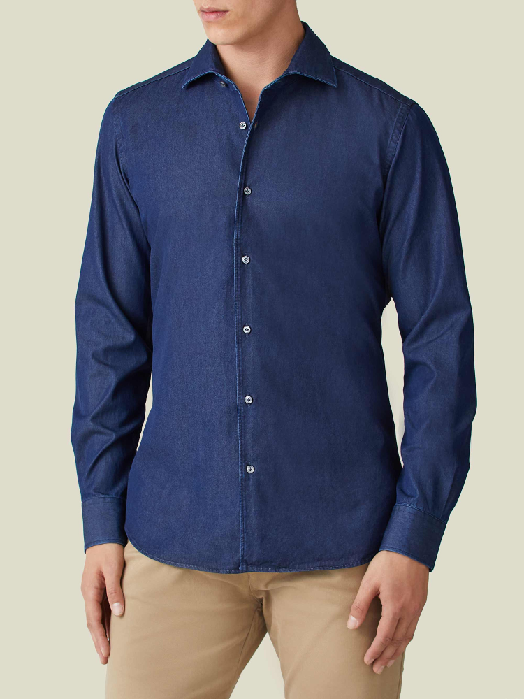 Luca Faloni camicia classicaDenim Vendita