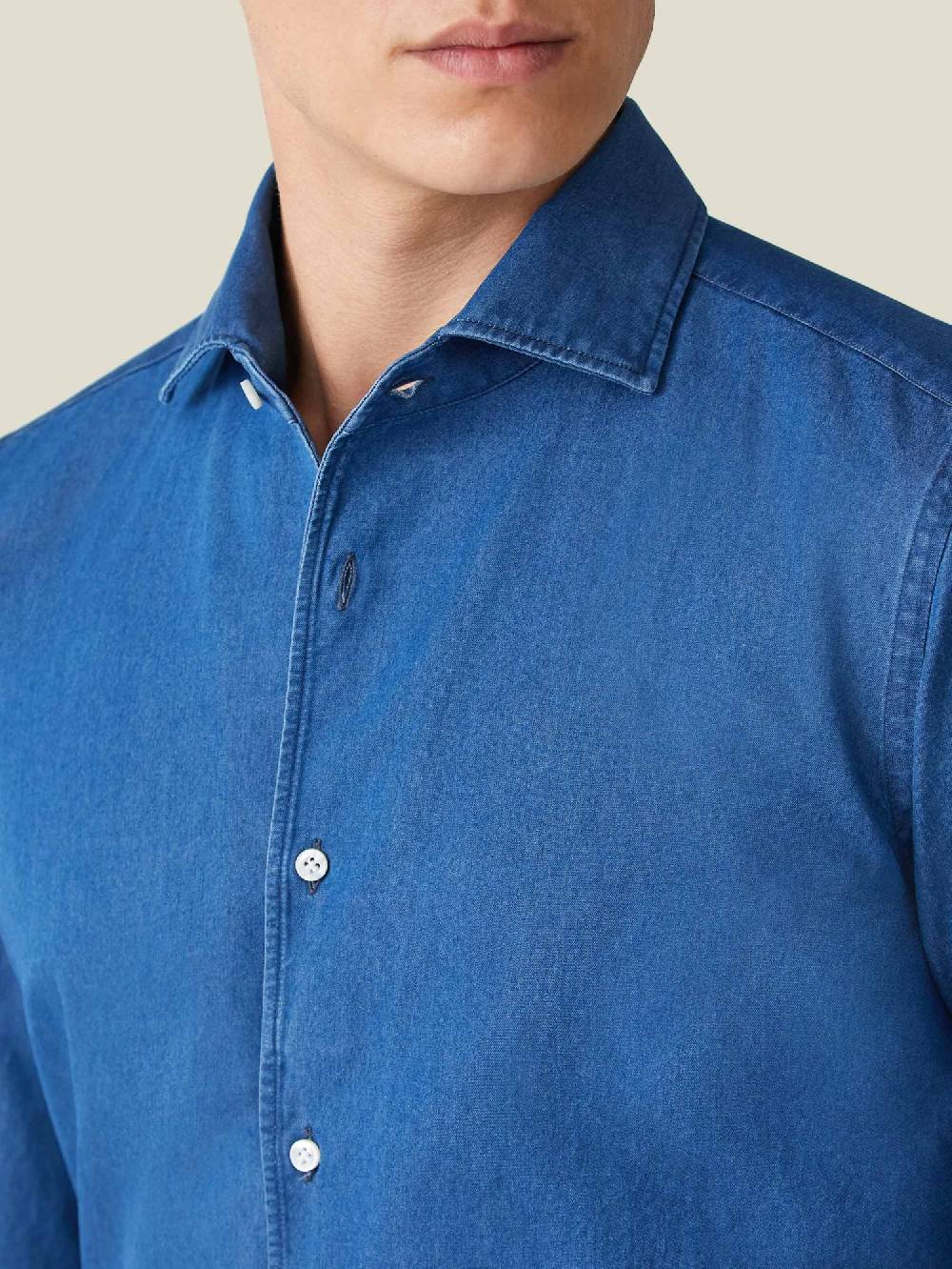 Luca Faloni camicia classicaDenim Spedizione Gratuita