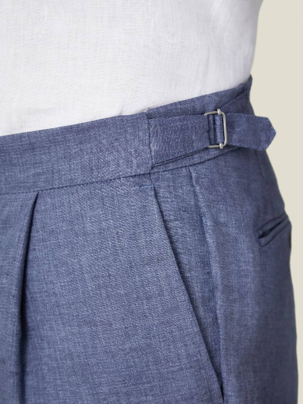 Luca Faloni Elegant TrousersLinen Vendita Economica