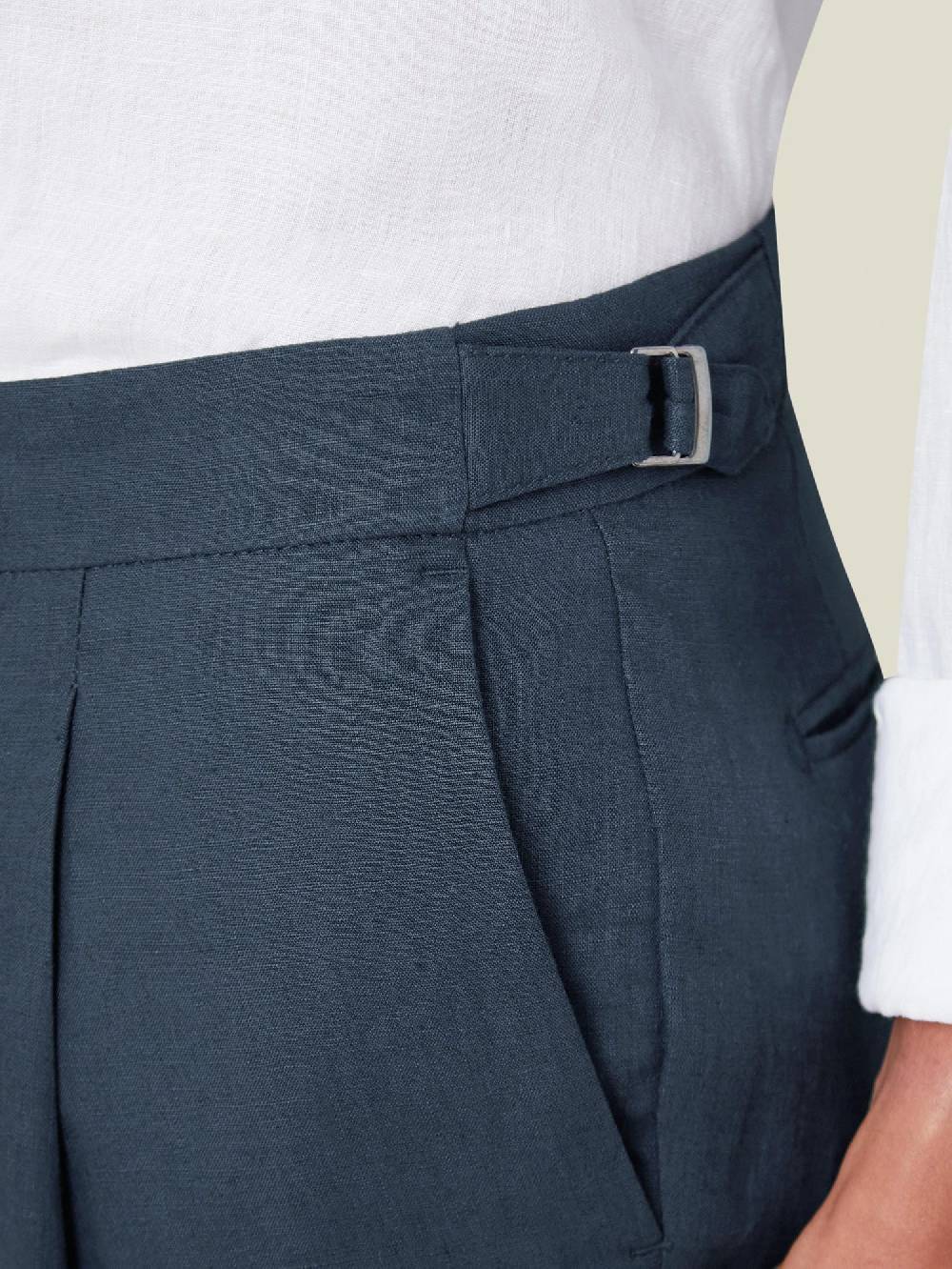 Luca Faloni Elegant TrousersLinen Negozi Online