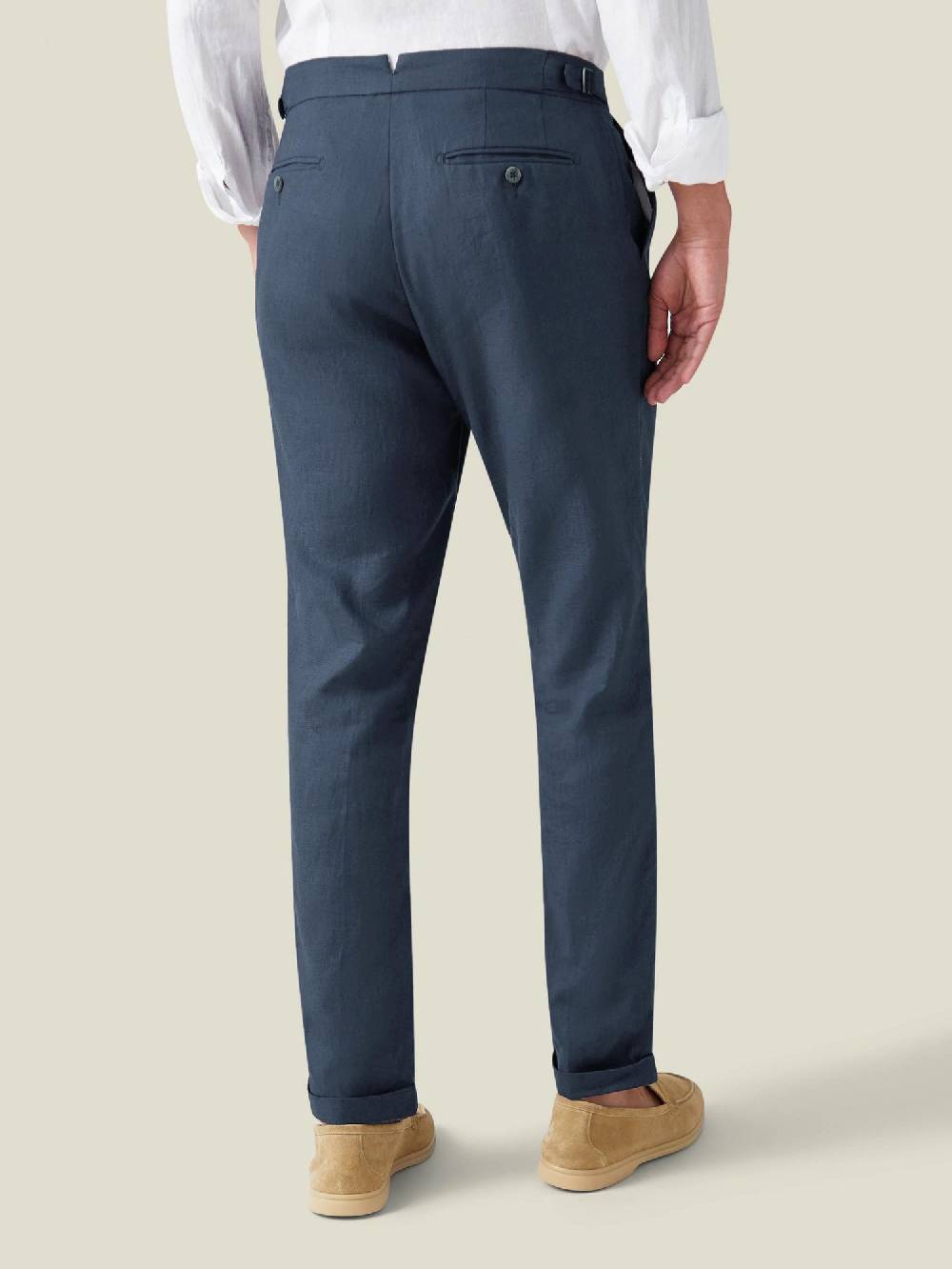 Luca Faloni Elegant TrousersLinen Negozi Online