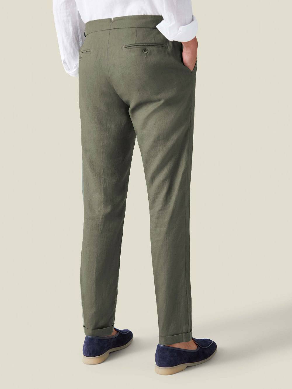 Luca Faloni Elegant TrousersLinen Acquista Ora