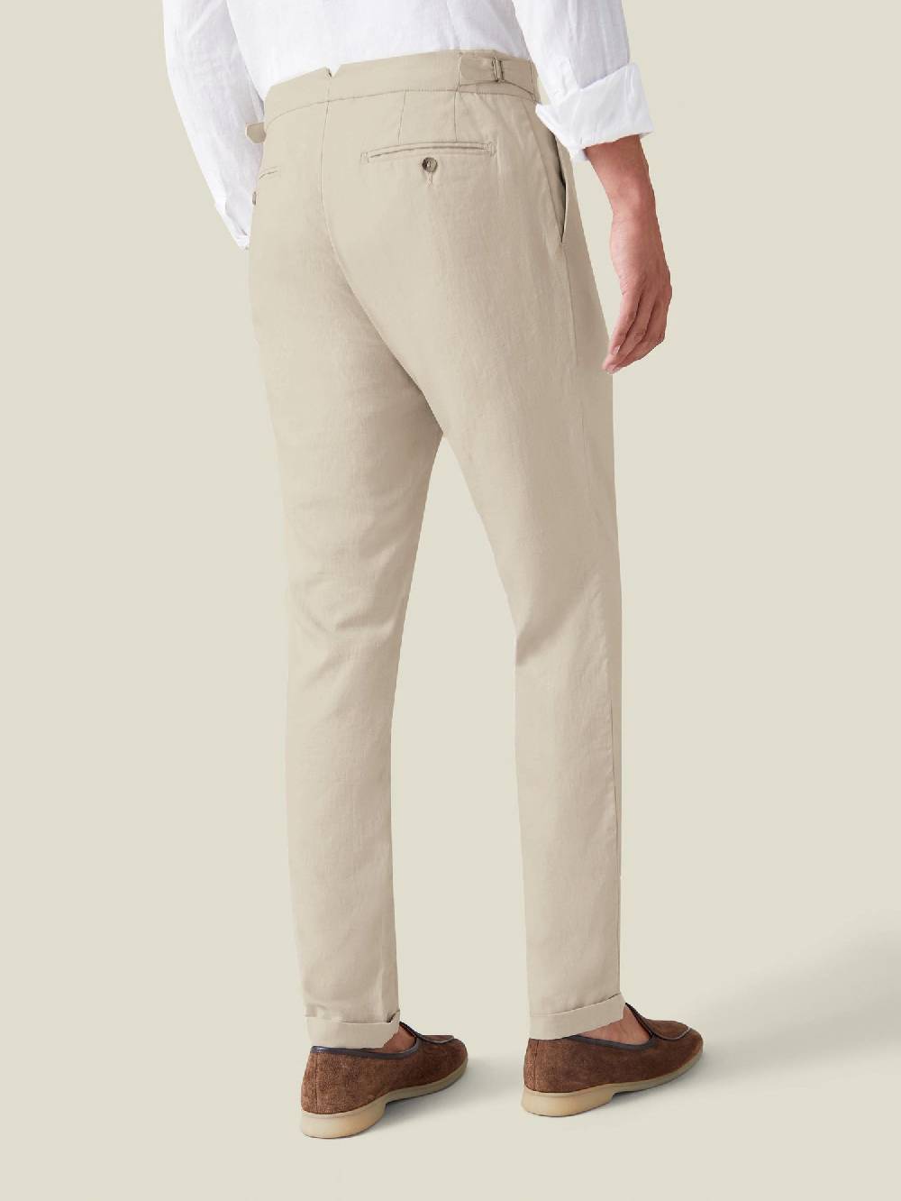 Luca Faloni Elegant TrousersLinen Consegna Veloce