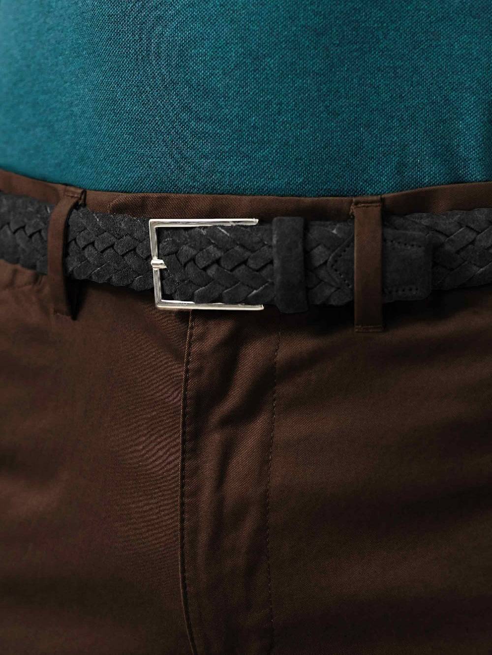 Luca Faloni Woven BeltSuede Hotsell