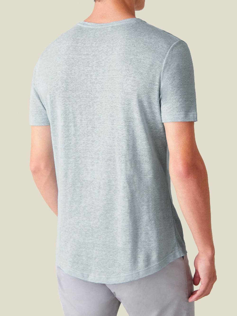Luca Faloni T-ShirtJersey di Lino Economico