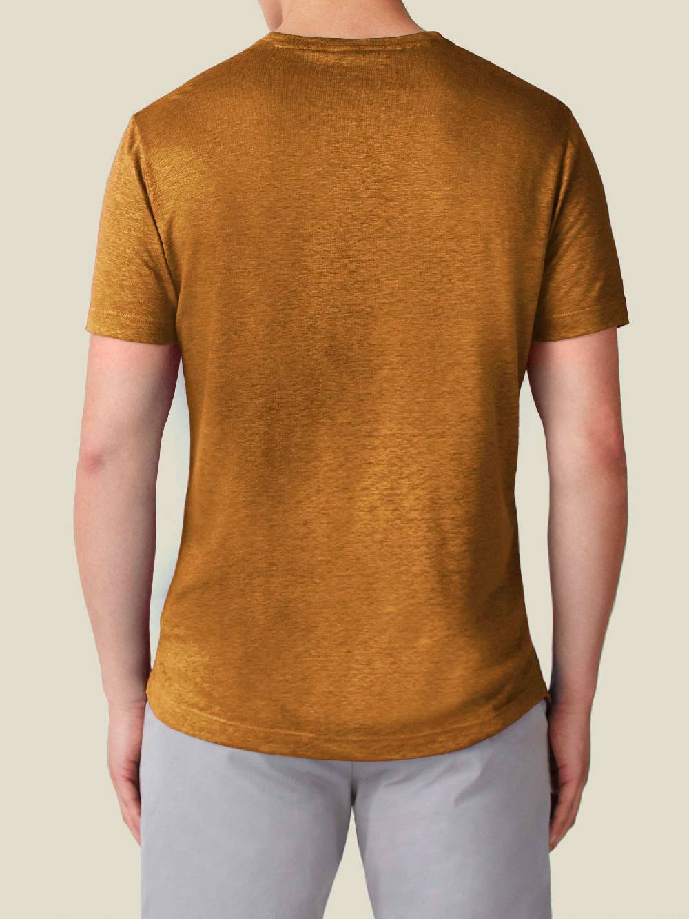 Luca Faloni T-ShirtJersey di Lino In Vendita
