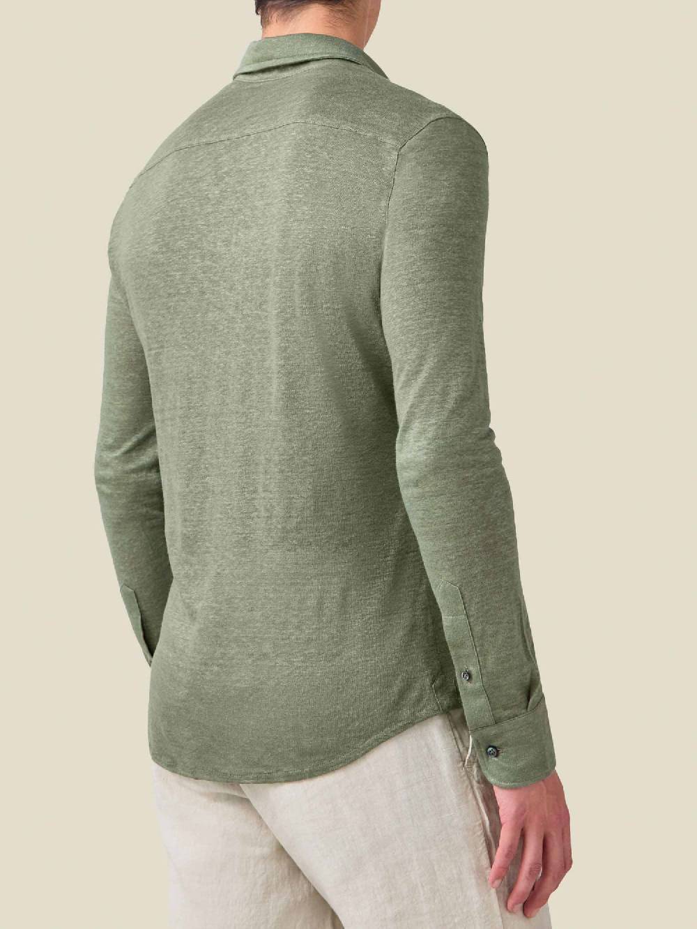 Luca Faloni CamiciaJersey di Lino Vendita Calda