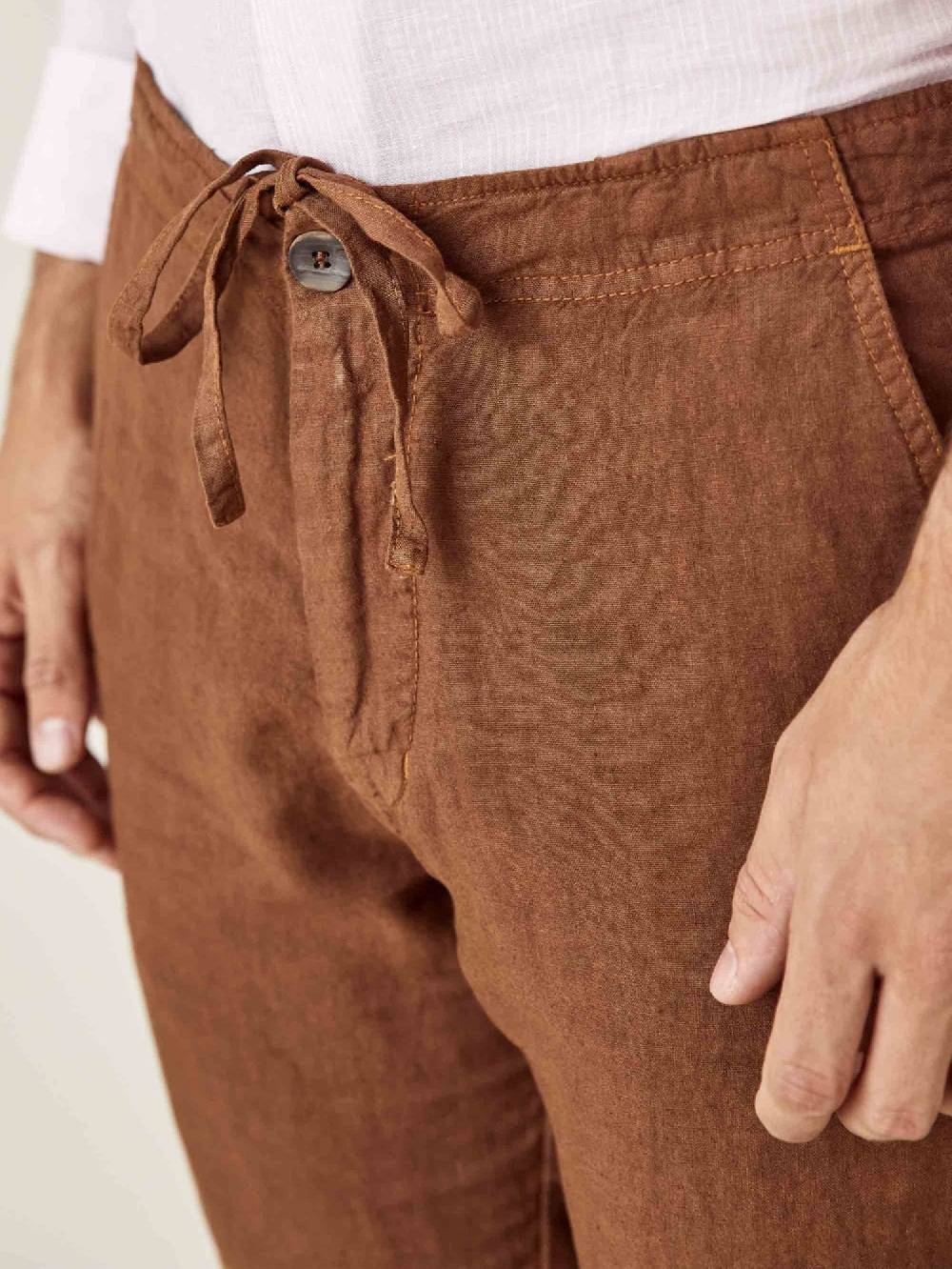 Luca Faloni Lipari PantaloniLino Affare Del Giorno