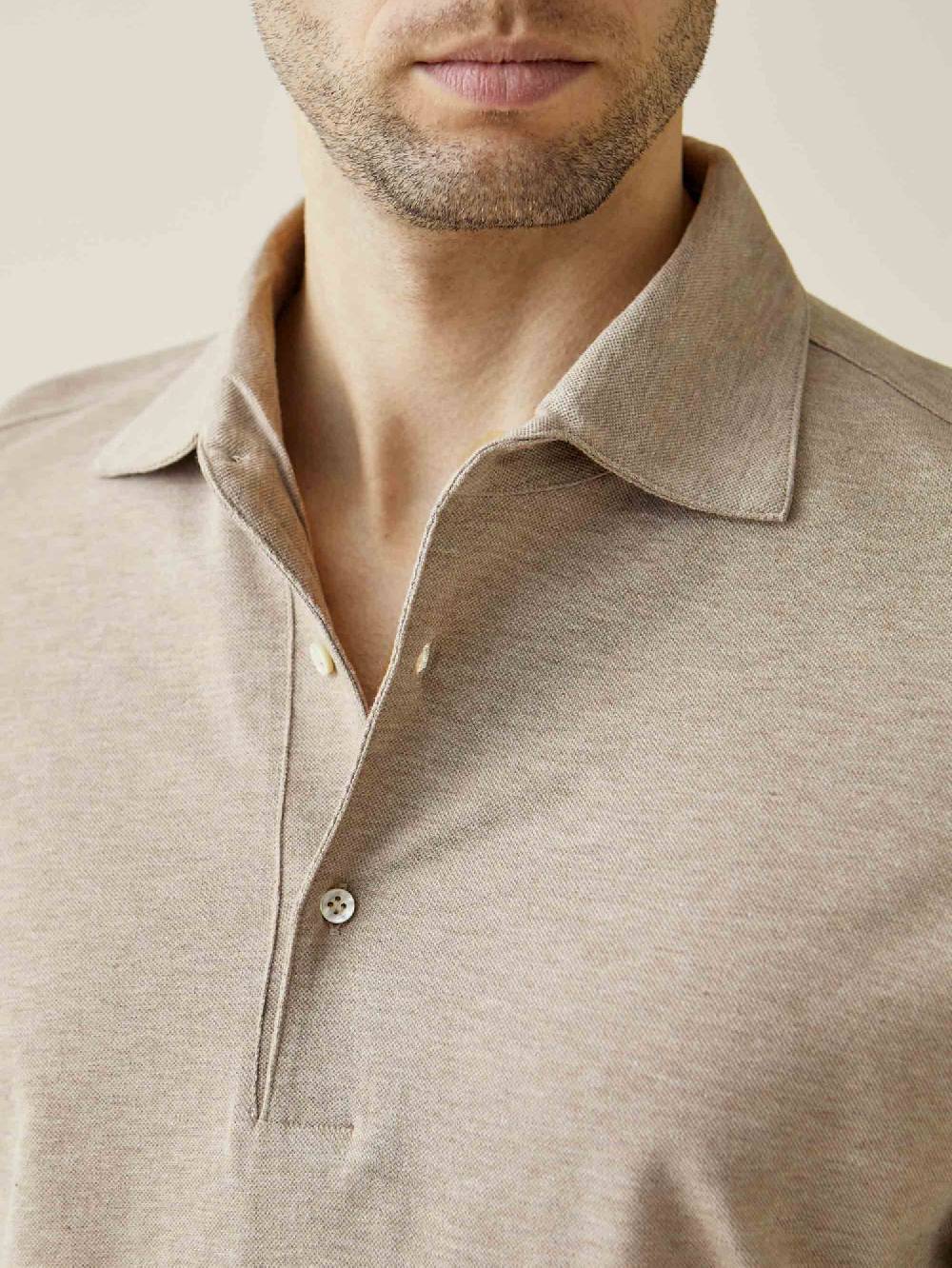 Luca Faloni Brera Polo Piqué di cotone Saldi