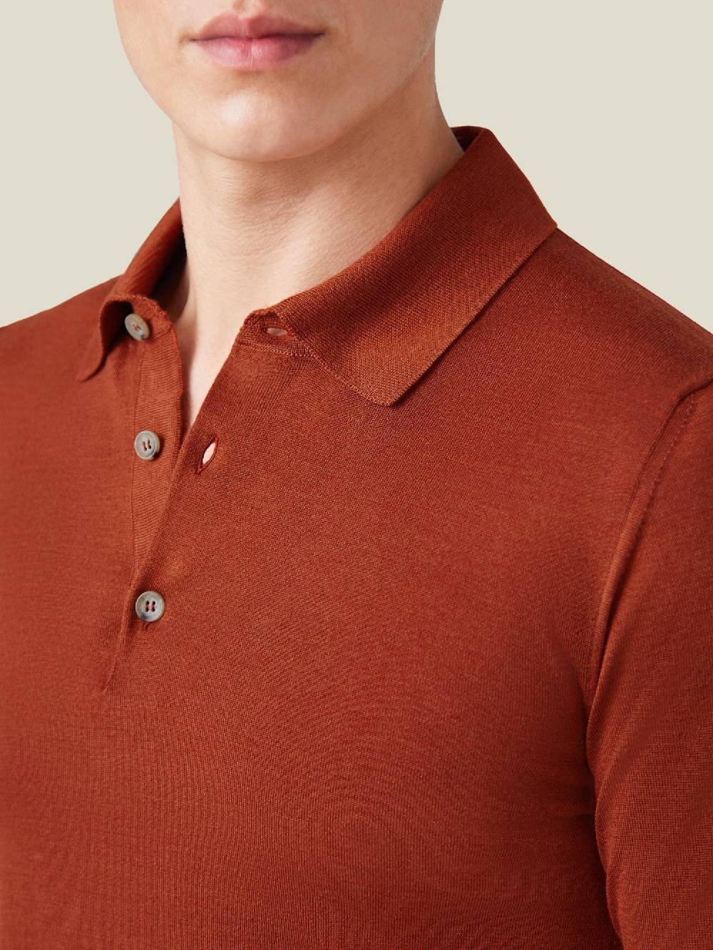 Luca Faloni Knitted PoloSeta-Cashmere Offerte