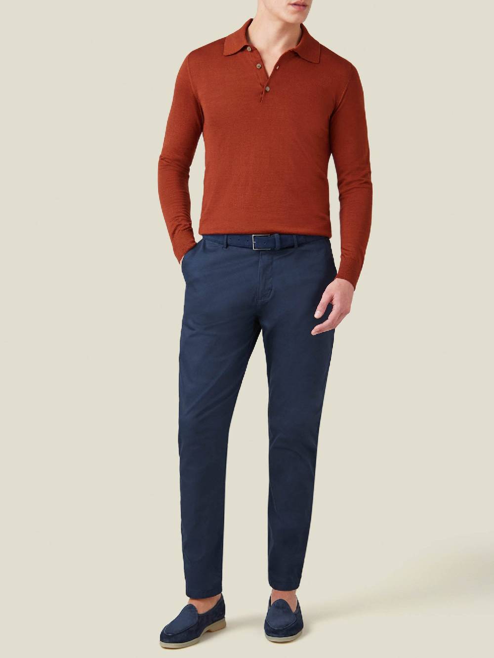 Luca Faloni Knitted PoloSeta-Cashmere Offerte