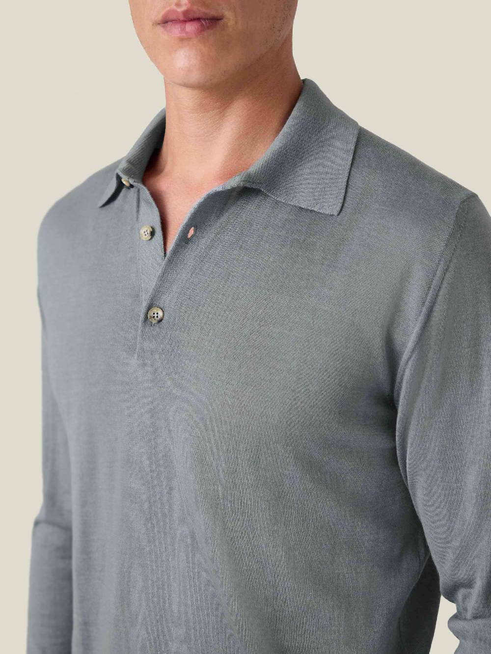 Luca Faloni Knitted PoloSeta-Cashmere Vendita Economica