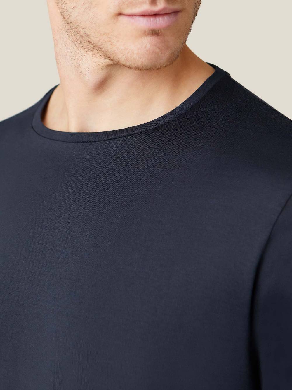Luca Faloni T-Shirt Maniche LungheSeta Cotone Vendite Flash