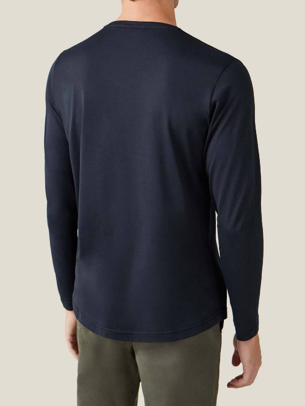 Luca Faloni T-Shirt Maniche LungheSeta Cotone Vendite Flash