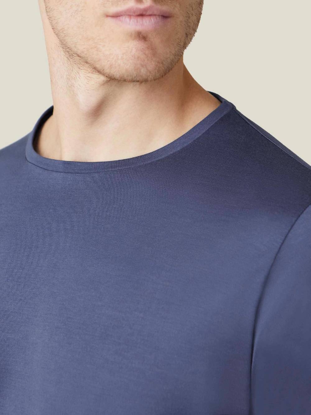 Luca Faloni T-Shirt Maniche LungheSeta Cotone Nuova