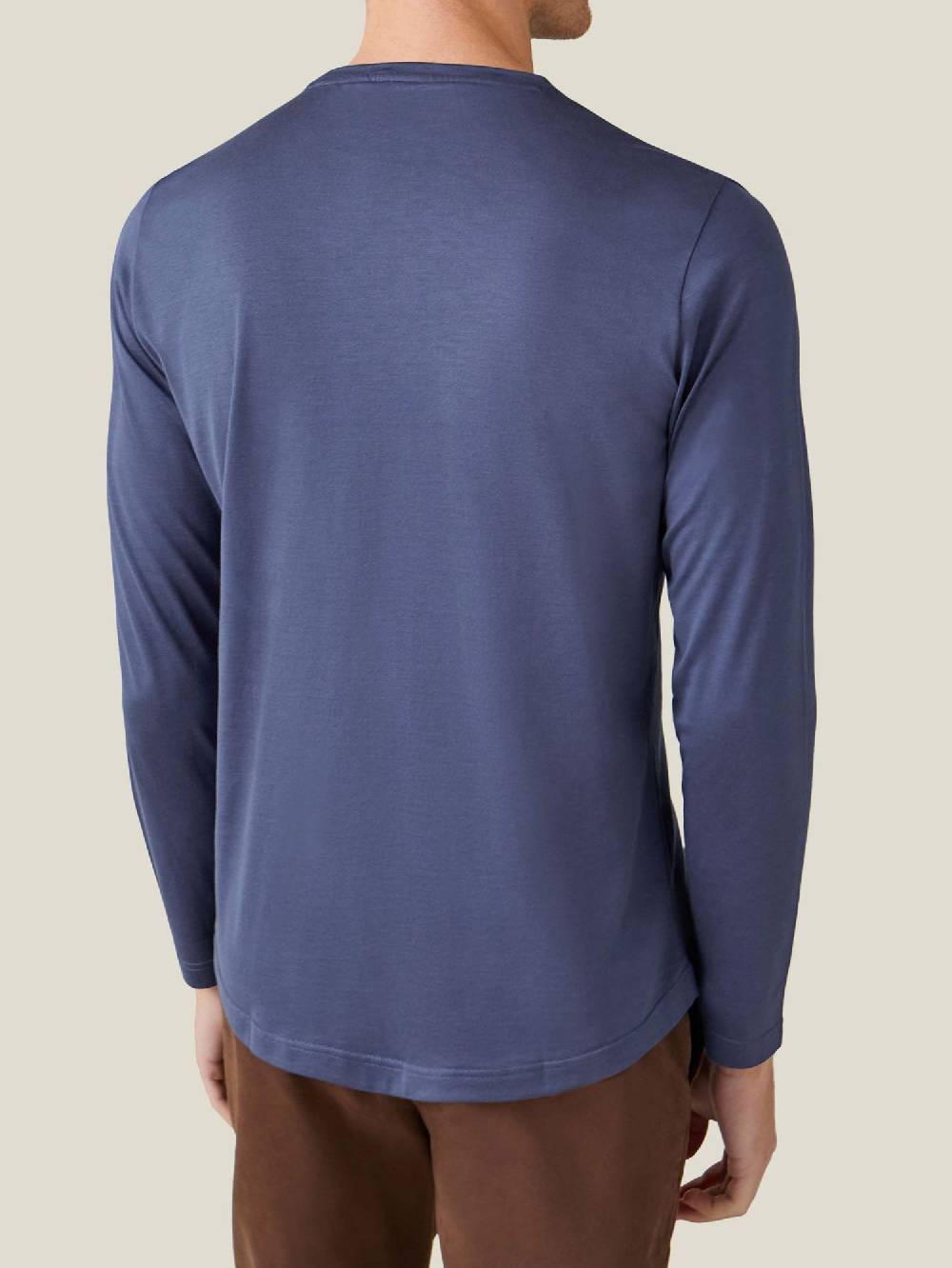 Luca Faloni T-Shirt Maniche LungheSeta Cotone Nuova