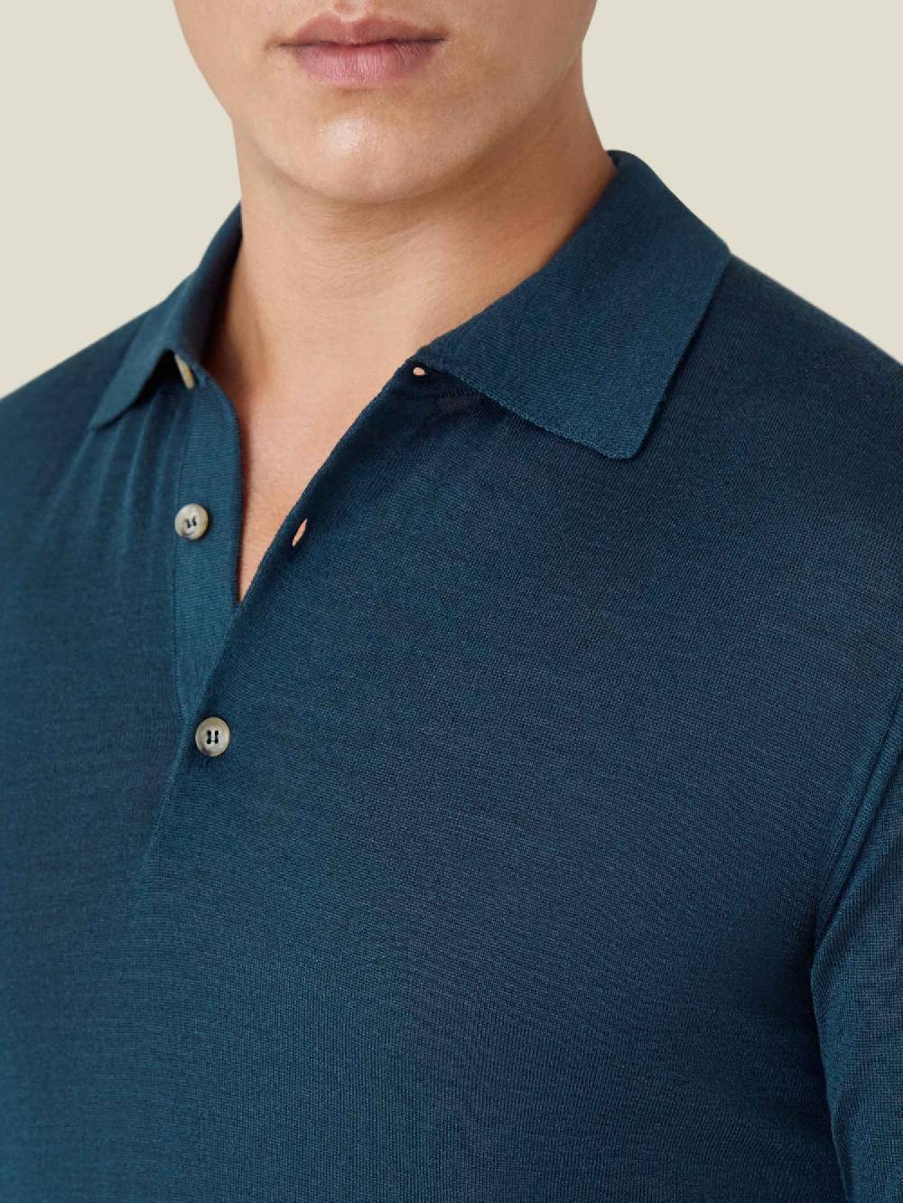 Luca Faloni Knitted PoloSeta-Cashmere Nuovo