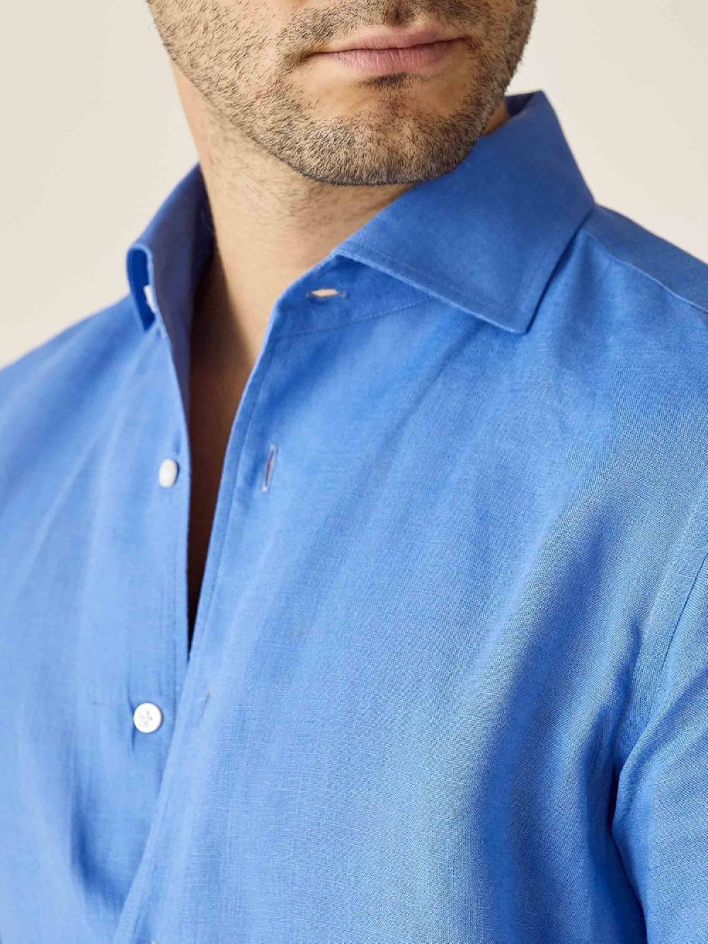 Luca Faloni Camicia PortofinoLino Consegna Veloce