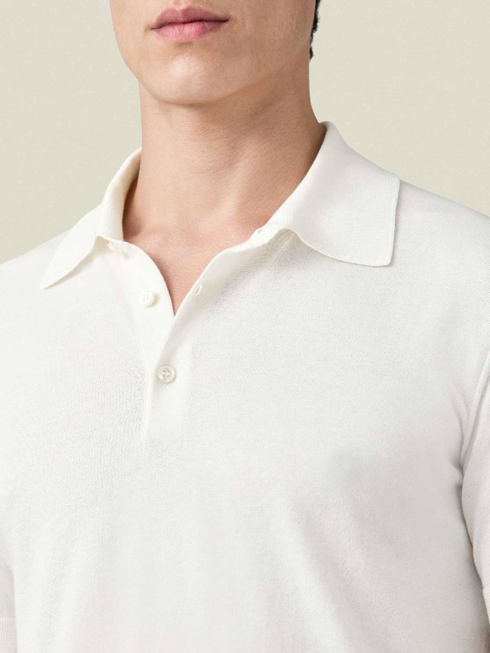 Luca Faloni Polo lavorata a magliaCotone Outlet