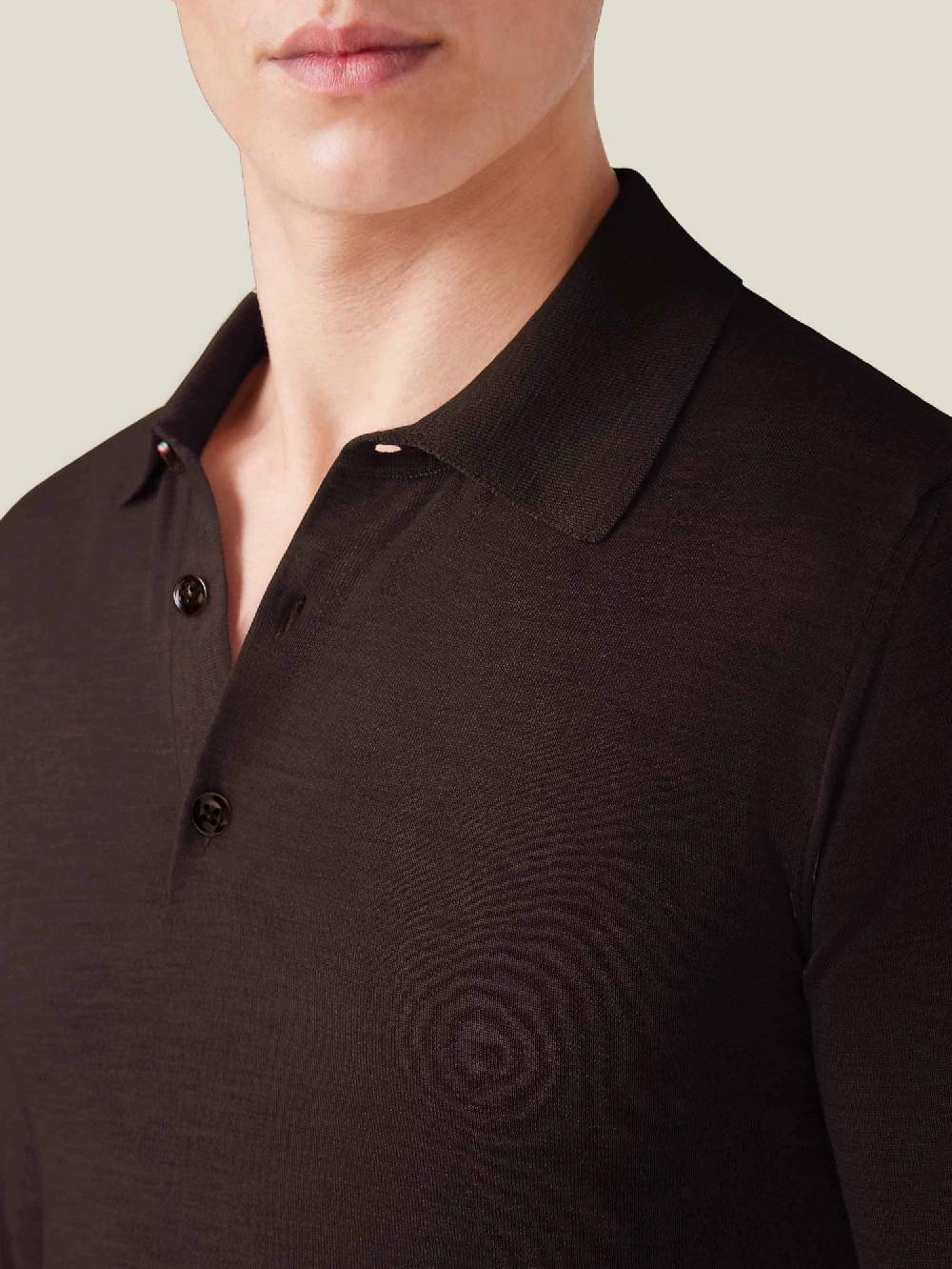 Luca Faloni Knitted PoloSeta-Cashmere Esporta salva