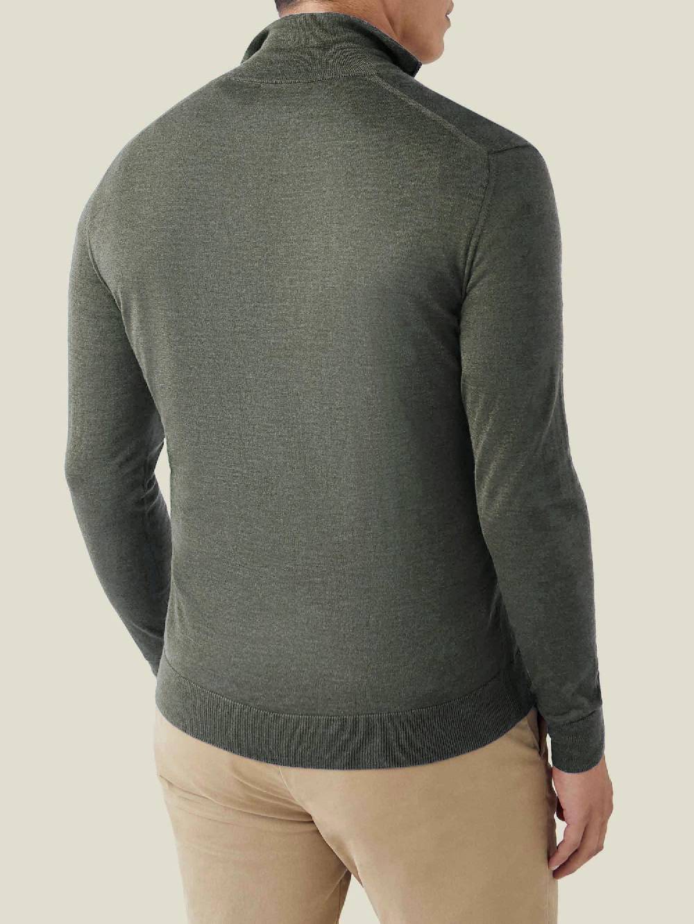 Luca Faloni Maglia con collo mezza zipSeta-Cashmere Sconto