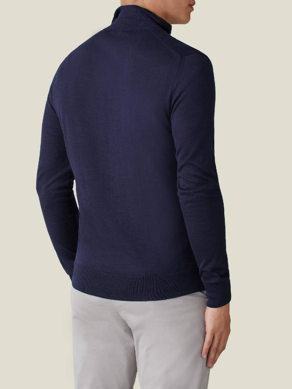 Luca Faloni Maglia con collo mezza zipSeta-Cashmere Offerta