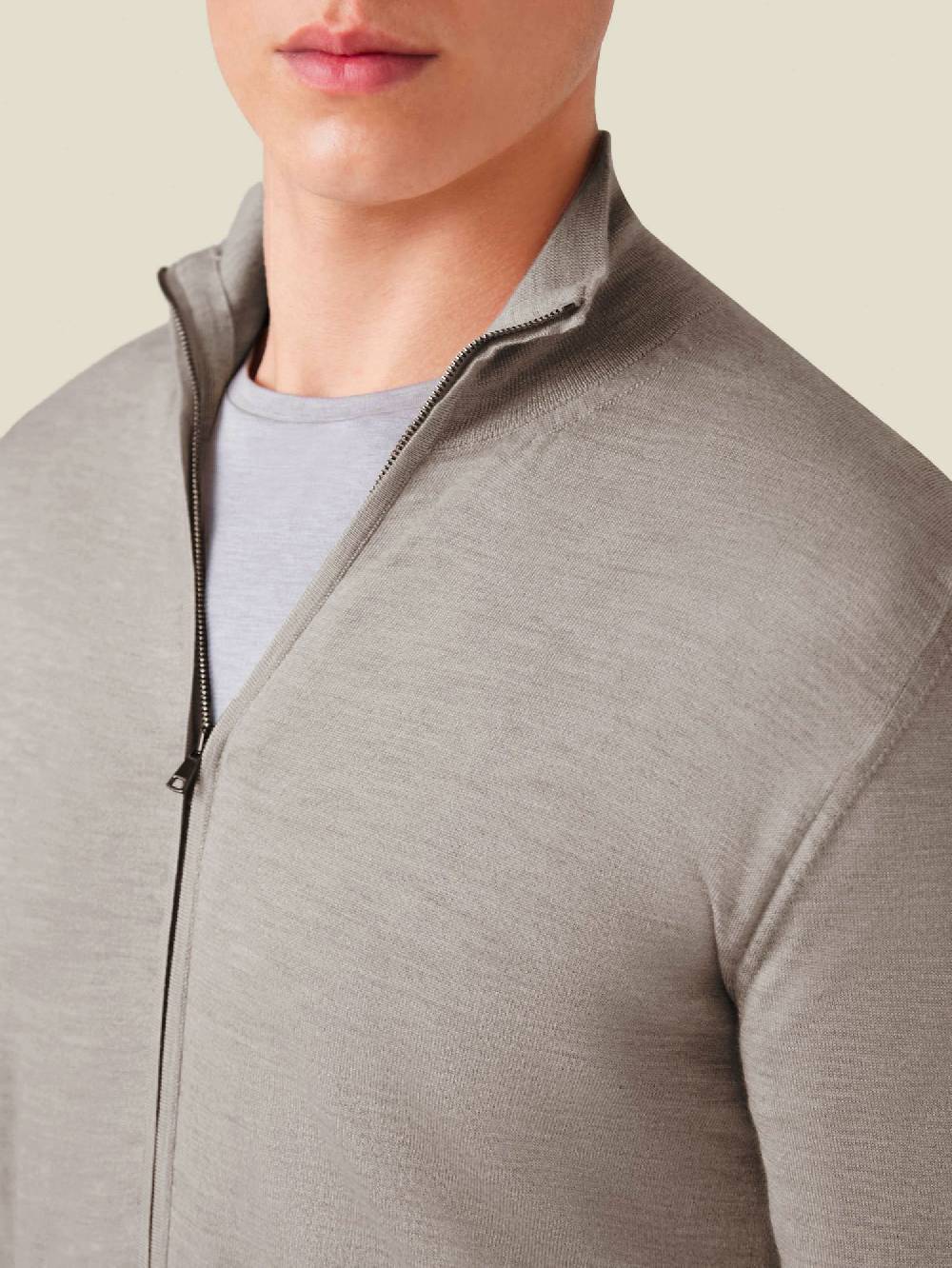 Luca Faloni Cardigan con ZipSeta-Cashmere Economico