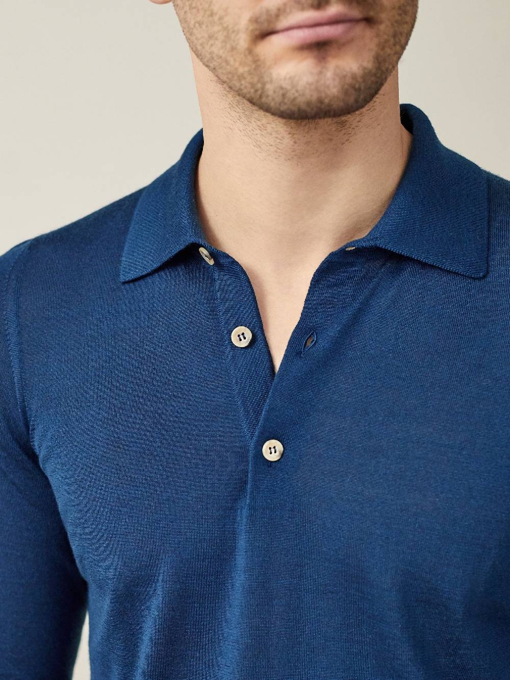 Luca Faloni Knitted PoloSeta-Cashmere Saldi