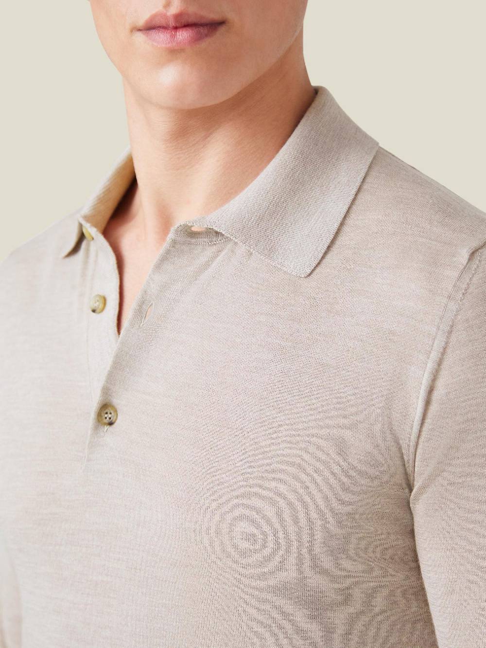 Luca Faloni Knitted PoloSeta-Cashmere Italia