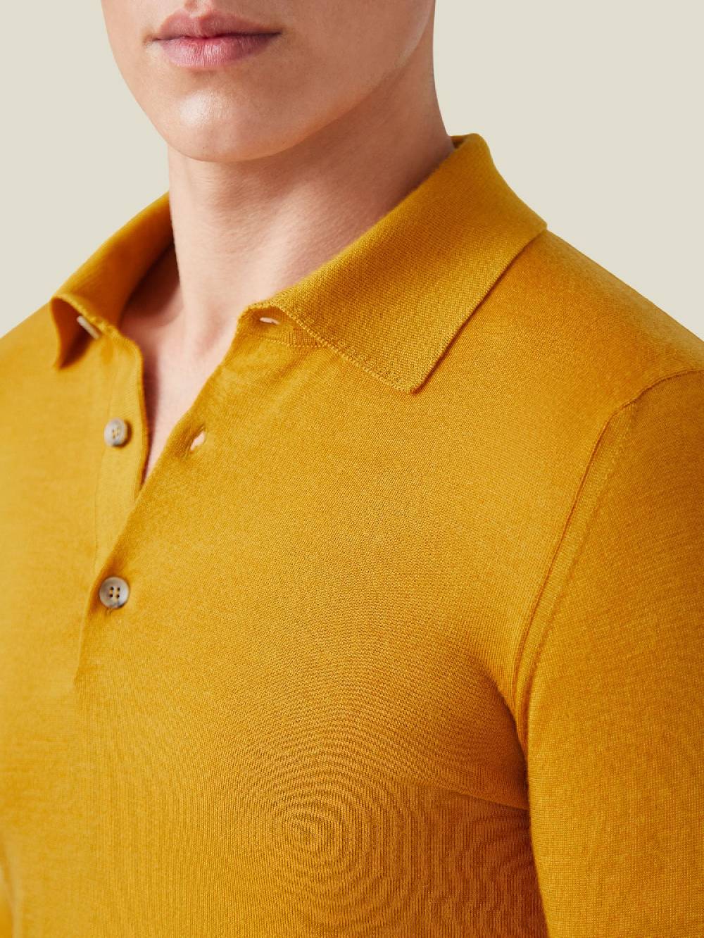 Luca Faloni Knitted PoloSeta-Cashmere Vendita Economica